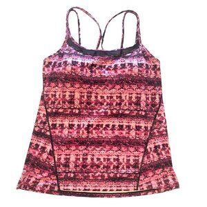 Giam Activewear Magenta Strappy Tank Top, Large